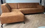 Zo goed als nieuw: Hoekbank in Cognac kleur!, Huis en Inrichting, Banken | Bankstellen, Ophalen, 250 tot 300 cm, Hoekbank, 75 tot 100 cm