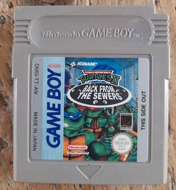 Gameboy spel Turtles 2 back from the sewers beschikbaar voor biedingen