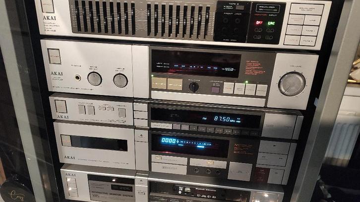 akai stereo, Audio, Tv en Foto, Stereo-sets, Gebruikt, Cassettedeck, Akai, Ophalen