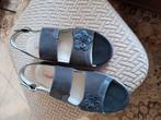 Donkerblauwe leren sandalen  m 40, Medicus, Blauw, Zo goed als nieuw, Sandalen of Muiltjes