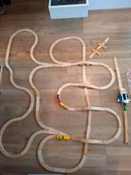Houten Treinbaan Compleet met Treinen & Auto's, Ophalen, Gebruikt, Jongen of Meisje