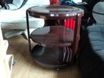 Kartell trolley 3 laags rond bruin kunststof design jaren 70, Ophalen of Verzenden