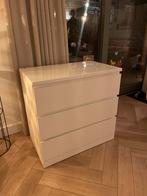 IKEA Ladekast met Glasplaat - Malm, Huis en Inrichting, Kasten | Ladekasten, Ophalen, 50 tot 100 cm, 3 of 4 laden, Minder dan 100 cm