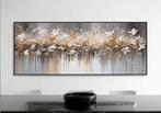 Nieuwe olieverf schilderij bloemen 60 x 130 cm, Ophalen of Verzenden