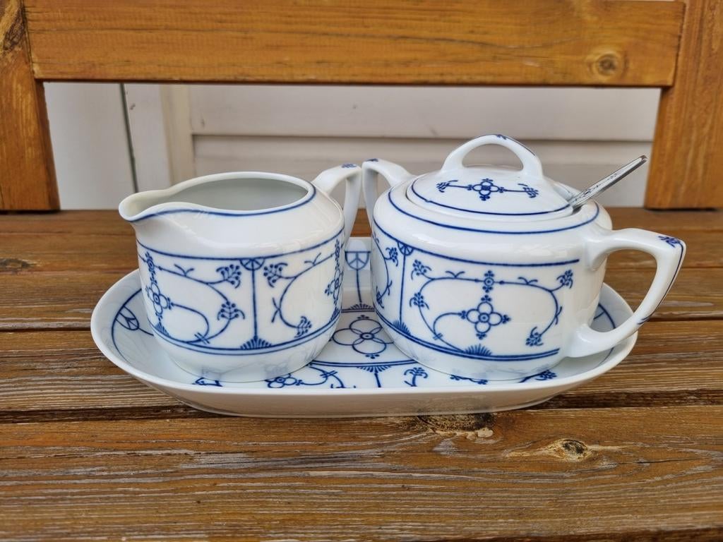 Saksisch blauw Jäger roomstel, Huis en Inrichting, Keuken | Servies, Gebruikt, Overige typen, Ophalen of Verzenden, Overige stijlen