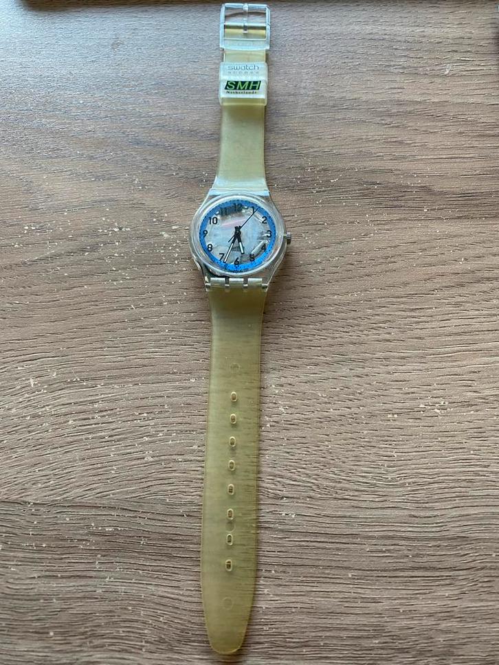 Swatch Gent Access SKK103OAD skipas horloge, Sieraden, Tassen en Uiterlijk, Horloges | Kinderen, Gebruikt, Jongen of Meisje, Ophalen of Verzenden