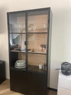 Vitrine kast Sivan Woood, Huis en Inrichting, Kasten | Vitrinekasten, Ophalen, 200 cm of meer, 50 tot 100 cm, 25 tot 50 cm