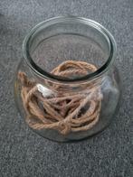 Vaas met touw voor aan het plafond NIEUW, Minder dan 50 cm, Nieuw, Glas, Ophalen