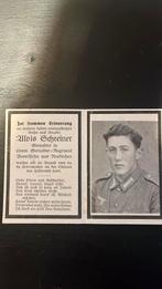 WO2 bidprentje duitse militair, Verzamelen, Militaria | Tweede Wereldoorlog, Verzenden, Duitsland, Foto of Poster