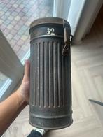 Gasmasker blik ww2, Ophalen of Verzenden, Landmacht