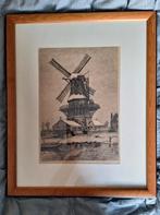 Ets Marius Jansen Molen de Vlaggeman Rotterdam, Antiek en Kunst, Ophalen