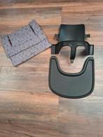 ⚫️🪨️Zwarte Stokke babyset playtray met Jollein kussen️🪨⚫️, Ophalen of Verzenden, Zo goed als nieuw, Meegroeistoel, Stoelverkleiner