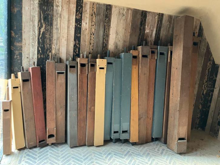 Antieke orgelpijpen uit Achterhoekse kerk 21 st, Muziek en Instrumenten, Orgels, Gebruikt, Pijporgel, 2 klavieren, Ophalen