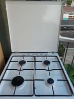 Nieuwe gasfornuis wit Pelgrim, Witgoed en Apparatuur, Fornuizen, Ophalen, Hete lucht, 4 kookzones, Zo goed als nieuw