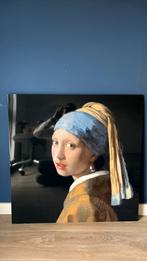 Meisje met de Parel - 80x80 - aluminium, Huis en Inrichting, Woonaccessoires | Schilderijen, Tekeningen en Foto's, 75 tot 100 cm