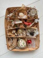 Lot Vintage en antieke glas kerstornamenten, Diversen, Kerst, *, Gebruikt, Verzenden, *