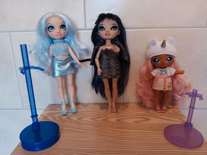 3 originele poppen, Rainbow High, Kim, Gabrielle, Whitney, Kinderen en Baby's, Speelgoed | Poppen, Zo goed als nieuw, Overige typen