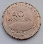 25 Escudos 1983 Portugal Prachtig Oude Munt Commemoratie FAO, Ophalen of Verzenden, Overige landen
