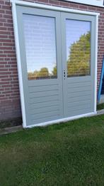 2 gebruikte deuren met dubbel glas, Doe-het-zelf en Verbouw, Ophalen, Gebruikt, Buitendeur, Glas