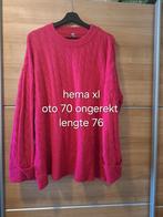 Mooie roze trui hema kabel valt ruim Zie afmetingen, Kleding | Dames, Truien en Vesten, Maat 46/48 (XL) of groter, Ophalen of Verzenden