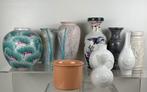 Vintage vazen AK Kaiser porselein West Germany marmer Murano, Huis en Inrichting, Woonaccessoires | Vazen, Ophalen, Overige kleuren