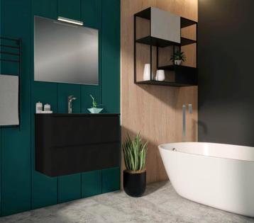 Met zwart badmeubel 60cm €499 OP VOORRAAD  beschikbaar voor biedingen