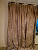 Gordijnen kleur taupe mooie kwaliteit, Huis en Inrichting, Ophalen of Verzenden, Zo goed als nieuw, 100 tot 150 cm, 200 cm of meer