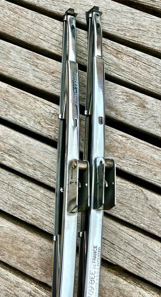 Chrome oldtimer ruitenwissers voor oa Porsche 356, Auto-onderdelen, Ruiten en Toebehoren, Alfa Romeo, Amerikaanse onderdelen, Audi