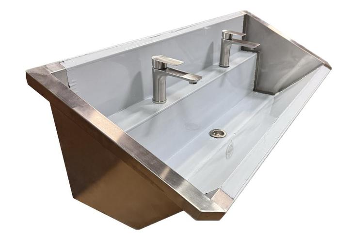 RVS Wastrog/wasbak inclusief kranen - 120cm, Doe-het-zelf en Verbouw, Sanitair, Nieuw, Rvs, Ophalen of Verzenden