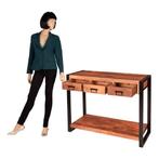 Ladekast van Mangohout TV kast Dressoir TV meubel Kast Mango, Info@dehanzeherten.nl, 100 tot 150 cm, Vintage, Industrieel, Retro