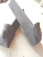 Gietijzeren Haardblok Houders, Antiek en Kunst, Ophalen of Verzenden