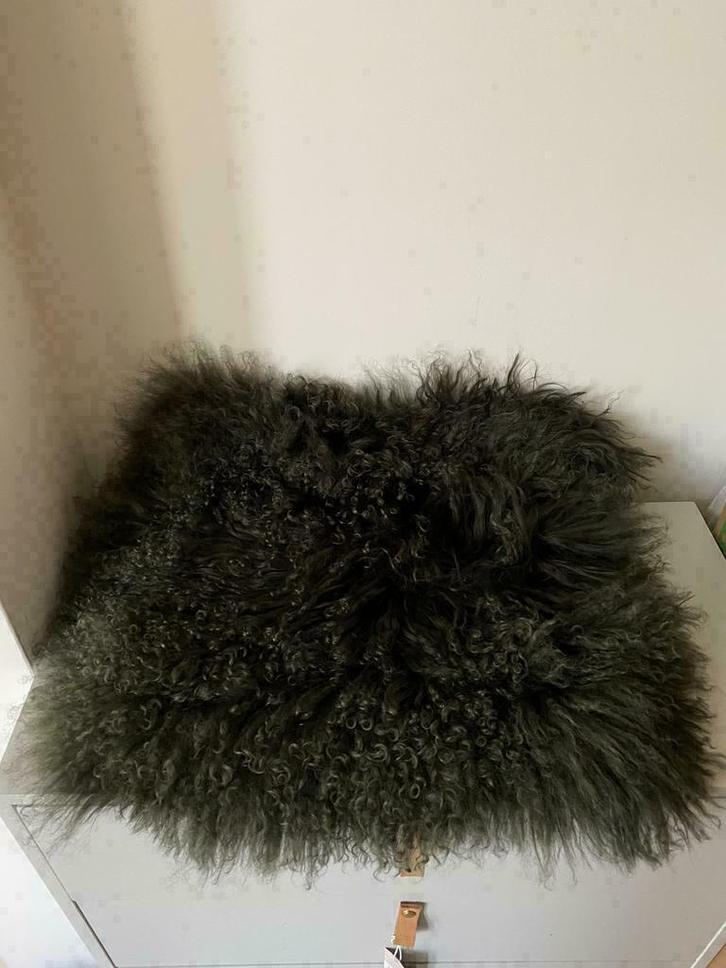 Nordal - Kussenhoes Lamswol 40x40 cm Donkergroen nieuw, Huis en Inrichting, Woonaccessoires | Kussens, Nieuw, Ophalen of Verzenden