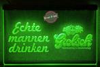 ECHTE MANNEN DRINKEN GROLSCH 3D verlichting lamp lichtbak, Verzamelen, Nieuw, Grolsch, Overige typen, Ophalen of Verzenden