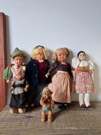 Antieke popjes waaronder Mecki egel Steiff vintage, Ophalen of Verzenden, Gebruikt, Pop