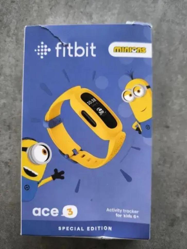 Fitbit Ace 3 Kids Minions - Activity tracker - Zwart/Geel, Sieraden, Tassen en Uiterlijk, Activity trackers, Nieuw, Android, Zwart
