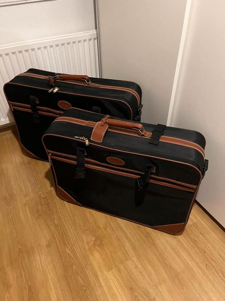 Vintage Reiskoffers - Set van 2, Sieraden, Tassen en Uiterlijk, Koffers, Gebruikt, Overige materialen, 60 tot 70 cm, 45 tot 55 cm