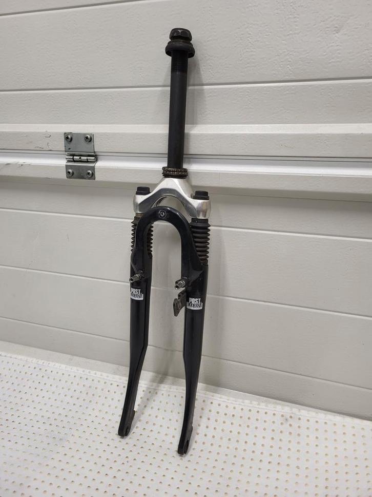 Zwarte Post Moderne verende voorvork, Fietsen en Brommers, Fietsonderdelen, Zo goed als nieuw, Algemeen, Ophalen of Verzenden