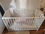 IKEA SMÅGÖRA baby bed white + Kadolis matress, Ophalen, Eenpersoons, Wit, 190 cm of minder