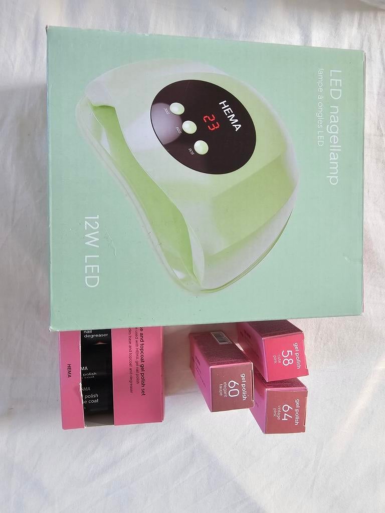 Nagelset manicure gelnagels gelnagellak hema, Ophalen of Verzenden, Nieuw, Handen en Nagels