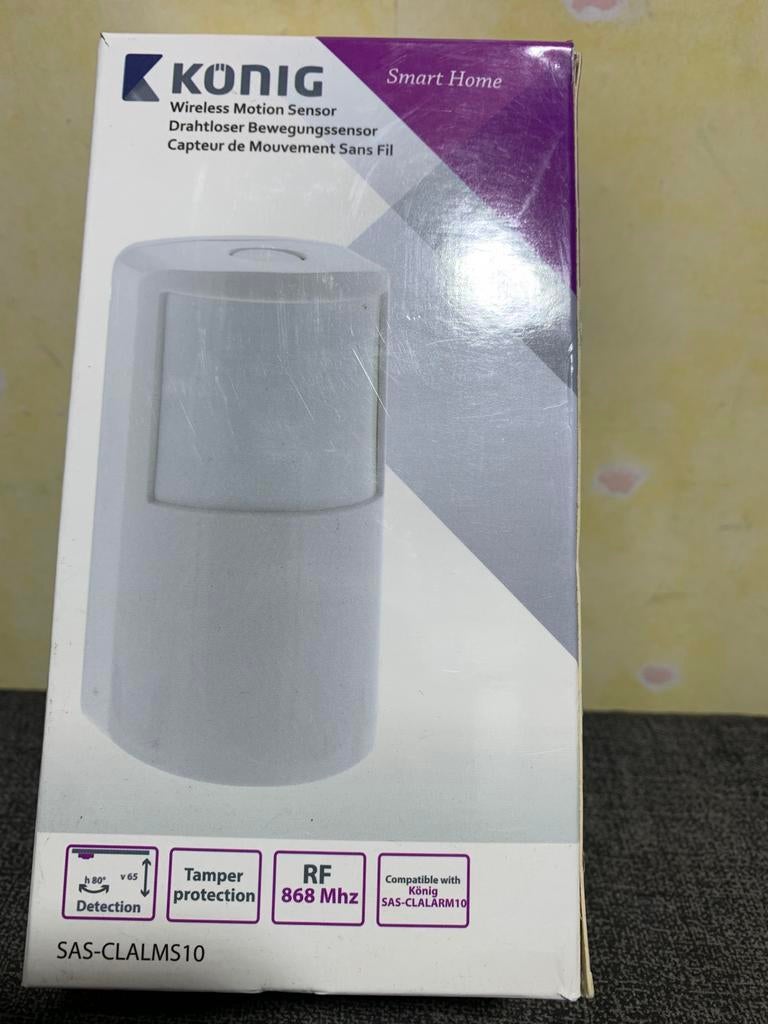 Nieuwe SAS-CLALMS10 Smart home bewegingsmelder 868 mhz König, Ophalen of Verzenden, Nieuw