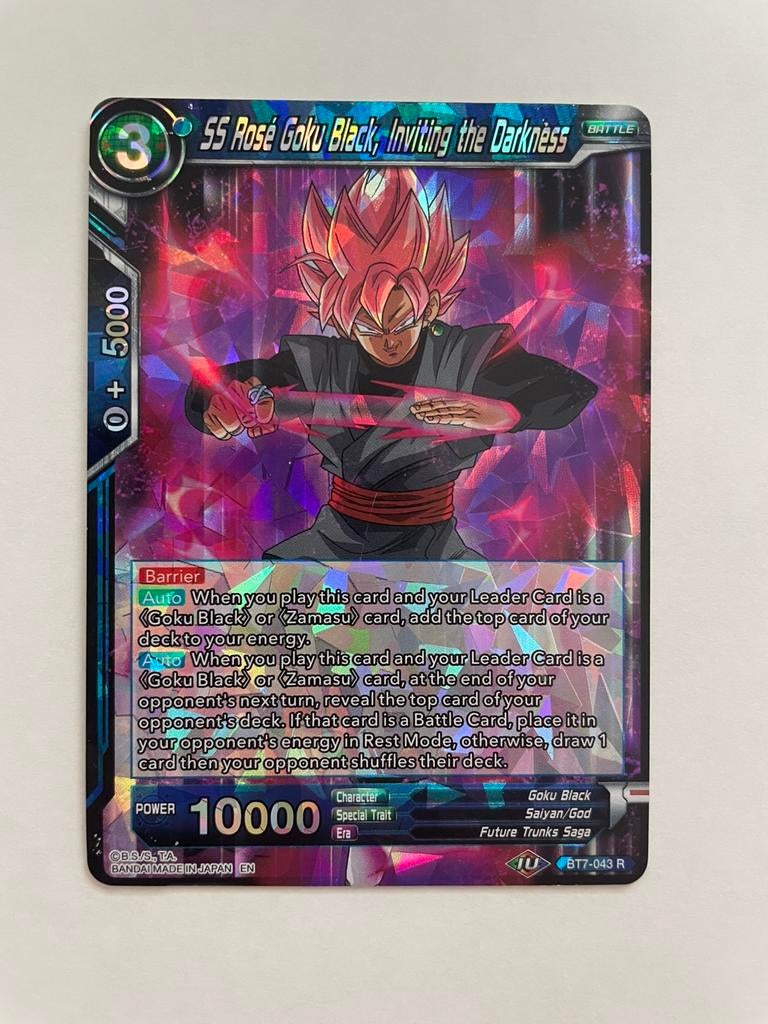 SS Rosé Goku Black, Inviting The Darkness BT7-043 R, Verzenden, Zo goed als nieuw