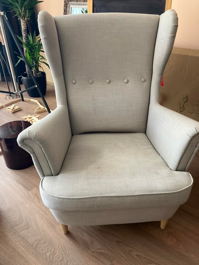 Ikea strandmon oorfonteuil, Huis en Inrichting, Ophalen, Gebruikt, 50 tot 75 cm