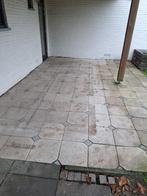 Tegels, terrastegels wit 40x40, Ophalen, Gebruikt, 10 m² of meer, Beton