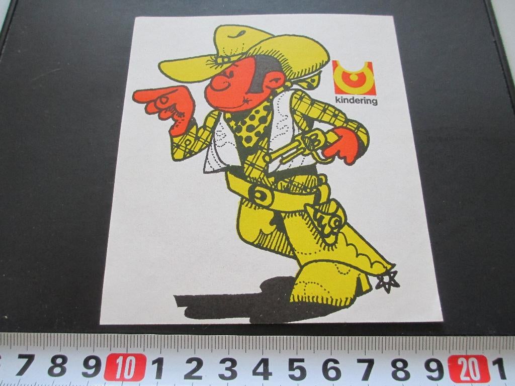 sticker kindering - strip cowboy pistool, Ophalen, Zo goed als nieuw