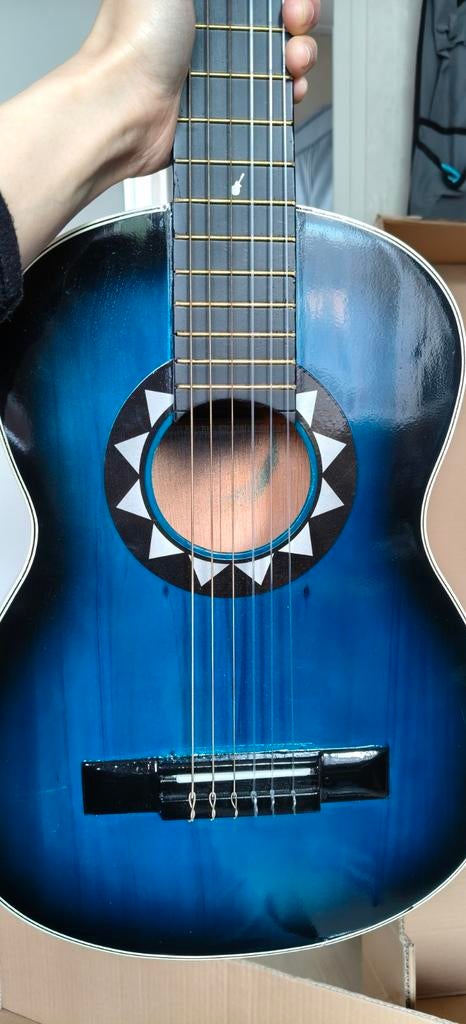 Kleine klassieke gitaar - Blauw, Ophalen