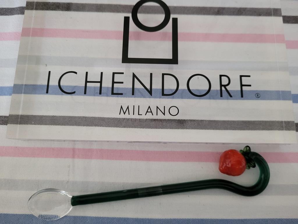 Ichendorf glazen lepel met aardbei, Ophalen of Verzenden