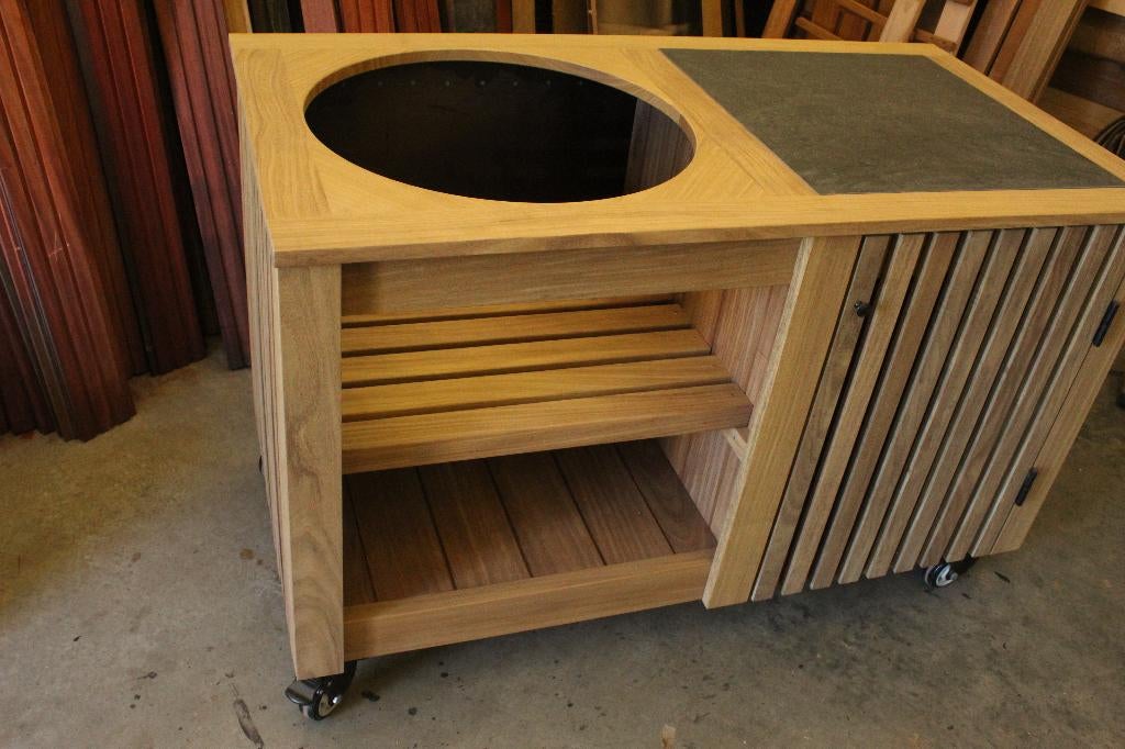 bbq meubel voor de kamado uit voorraad, Tuin en Terras, Houtskool, Nieuw, Ophalen of Verzenden, Houtslagers