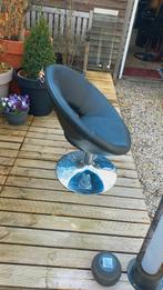 Zwarte Retro Stoel in Goede Staat, Huis en Inrichting, Stoelen, Gebruikt, Zwart, Ophalen of Verzenden, Eén