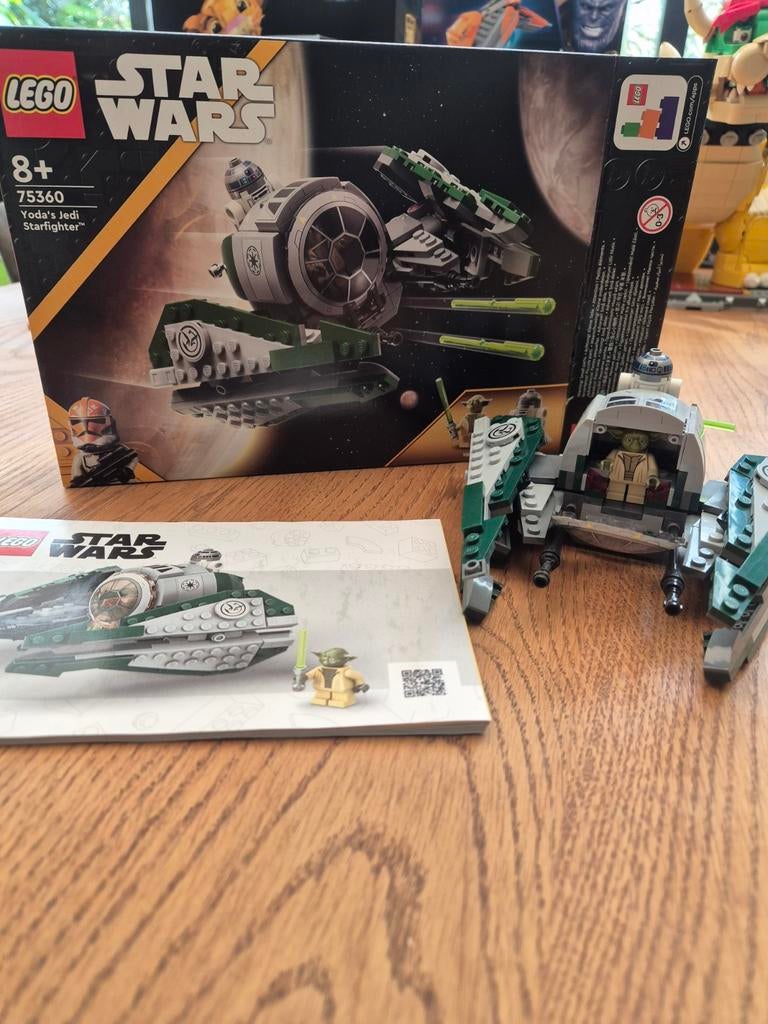 Lego Star Wars 75360 Yoda's Jedi Starfighter, Ophalen of Verzenden, Zo goed als nieuw, Complete set, Lego