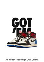 Air Jordan 1 x union x fragment maat 43, Kleding | Heren, Schoenen, Ophalen of Verzenden, Nieuw, Sneakers of Gympen